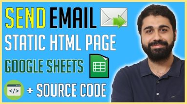 How to send an email from a static HTML page using Google Sheets Script | Create a Contact Form