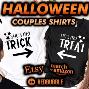 HALLOWEEN 2021: The Best COUPLES COSTUME T-Shirts on Amazon Merch 💕