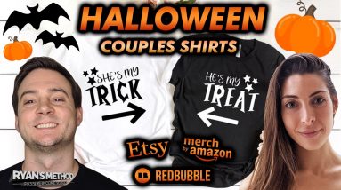 HALLOWEEN 2021: The Best COUPLES COSTUME T-Shirts on Amazon Merch 💕