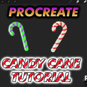 DESIGN TUTORIAL: How to Create Candy Canes in Procreate