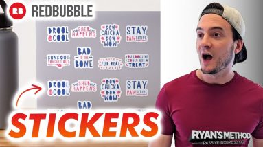 Redbubble Sticker Packs Review + Tips to Increase Sales in 2022