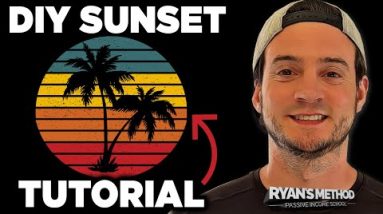 T-Shirt Design Tutorial: Sunset Silhouettes