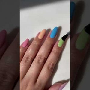 Nail Art for summer💅| avrnailswatches | For more nail paint tricks subscribe my channel 👇👇 #short