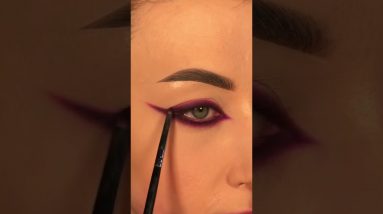 Red Eye Liner Tutorial 😍 | by alicekingmakeup | Subscribe for more unique tutorials 👇 #short