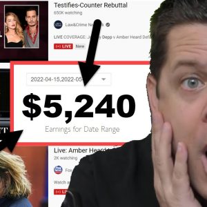 Watch Johnny Depp Trial Live = Get Paid? ($5K / week)