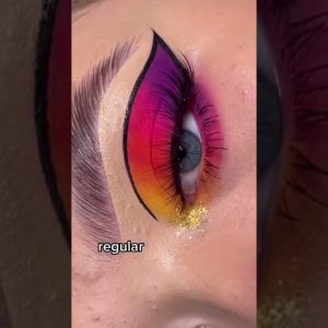 Neon or regular eye makeup Which one you prefer? 😍🥰✨ | CR: colleen.makeupp ❣️ #short