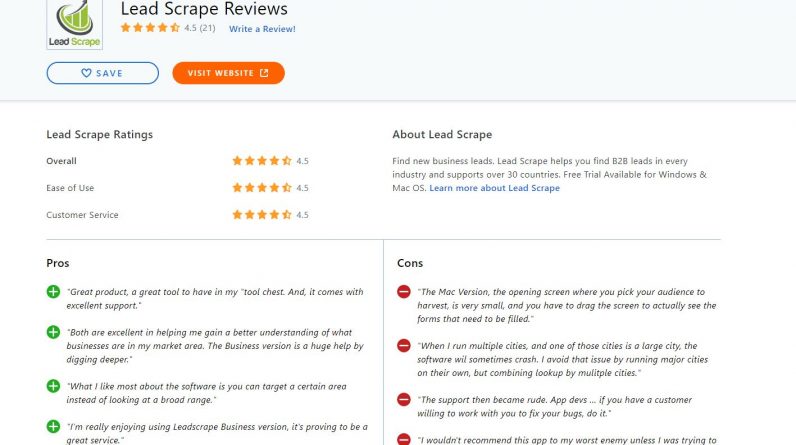Lead Scraping Software review