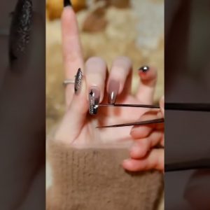 Amazing Nail Art 🧡🖤💅 | By MNSL ✨ #Short | Subscribe for more 😍
