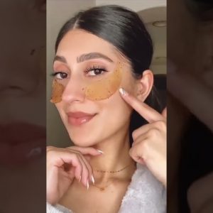 DIY UNDER EYE PATCHES, All you need is just coffee ☕️ & water!💧🤎 | #short #diyhacks