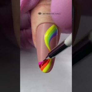 Colorful nail art for summer 😍✨| henriettenails | subscribe for more 💗 #short #nailart
