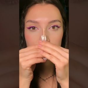 Nose contouring hack using cotton sticks 😍❣️| Makeup Hack | molchanova.mua ✨