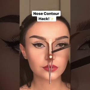Nose Contouring Hack using tuser 🥰😎 | CR: quickbeautyadvice 😍 #short