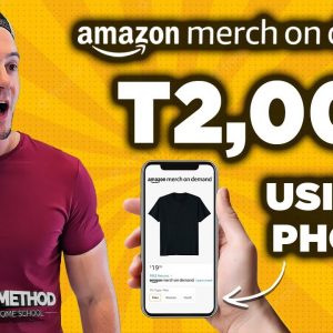 Amazon Merch Tier 2,000, in ONE YEAR, Using a PHONE! 👏