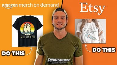 How to Sell More Shirts on Amazon Merch & Etsy (DIFFERENT APPROACHES!)