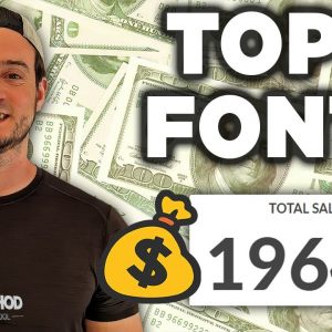 These 5 Fonts Helped Me Sell 10,000 Text-Only Shirts in 2022