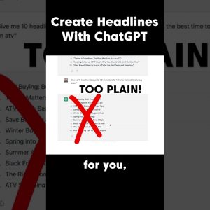 Chat GPT for Perfect Blog Post Headlines #shorts