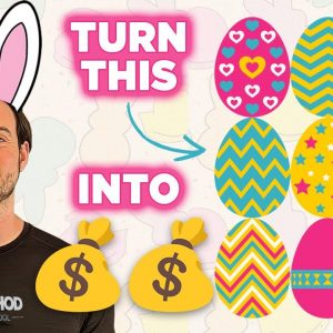 How I Turned a Kittl Template Into Multiple Easter Designs That SELL!