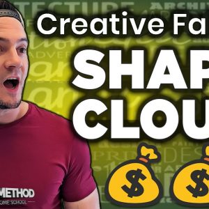 Creative Fabrica's Shapecloud Tool = Custom Fathers Day T-Shirts 💸💸💸