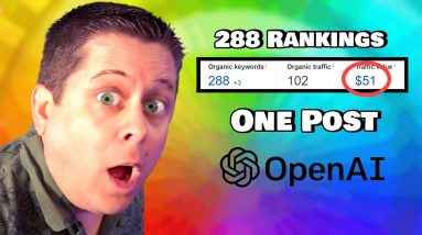 288 Google Rankings With ONE Ai Blog Post - Simple Chatgpt Hack!
