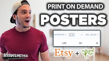 This Print on Demand Poster Makes 32 Sales/mo (HOW TO SELL SIMILAR POSTERS)
