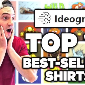 💥Recreating 10 Best-Selling T-Shirts w/ Ideogram AI (IT CAN DO TEXT!)
