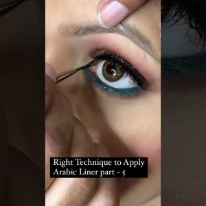 Right techniques to apply Arabic liner - CR:soniarangamakeover #arabiceyemakeup #arabicmakeup #short